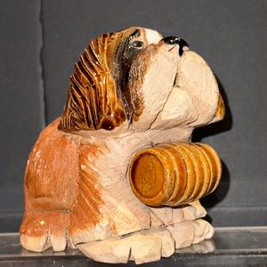 Vintage Artesania Rinconada St. Bernard #118 Figurine Pure Bred Dog Series!